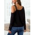 Graphic Print One Shoulder Long Sleeves T shirts For Women Graphic Print One Shoulder Long Sleeves T shirts For Women