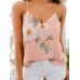 Casual Floral Print V neck Sleeveless Holiday Wild Tank Top Casual Floral Print V neck Sleeveless Holiday Wild Tank Top