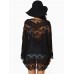 Women Hollow Lace Splicing Chiffon Kimono Cardigan Shawl Women Hollow Lace Splicing Chiffon Kimono Cardigan Shawl