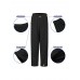 Women Pure Color Elastic Waist Corduroy Side Button Retro Harem Pants Women Pure Color Elastic Waist Corduroy Side Button Retro Harem Pants